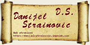 Danijel Strainović vizit kartica